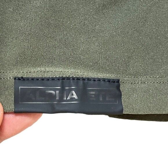 NWOT Alphalete Womens Dark Green Collective LS Long Sleeve Cropped Tee Sz XXL - Picture 4 of 4